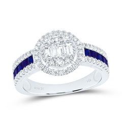 14k Gold 5/8 CTW-Natural Diamond 5/8 Ct-Pr-Bs Natural Gemstone Round Ring