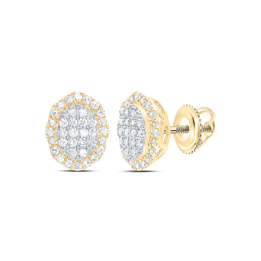 10k Gold 1/3 CTW-Natural Diamond Fashion Earring