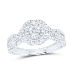 14k Gold 1/2 CTW-Natural Diamond Fashion Round Ring