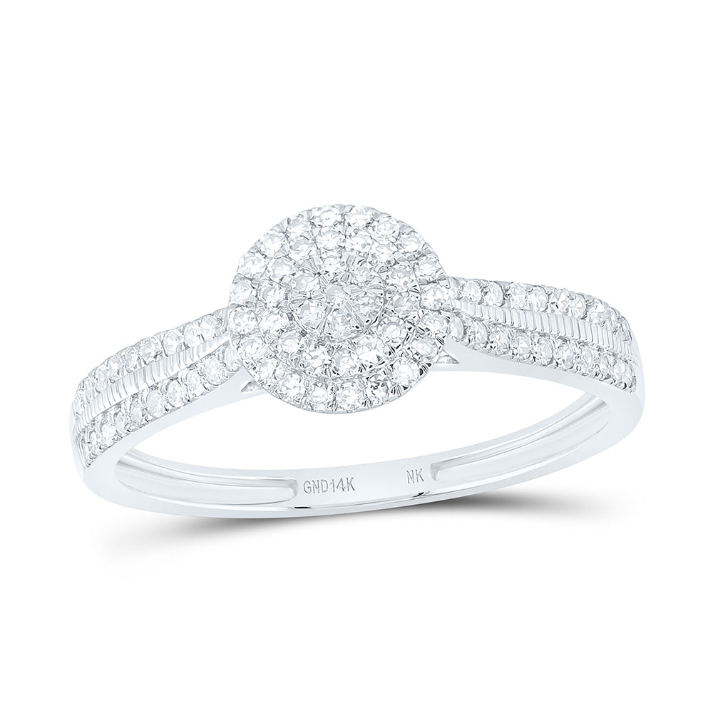 14k Gold 1/3 CTW-Natural Diamond Fashion Round Ring