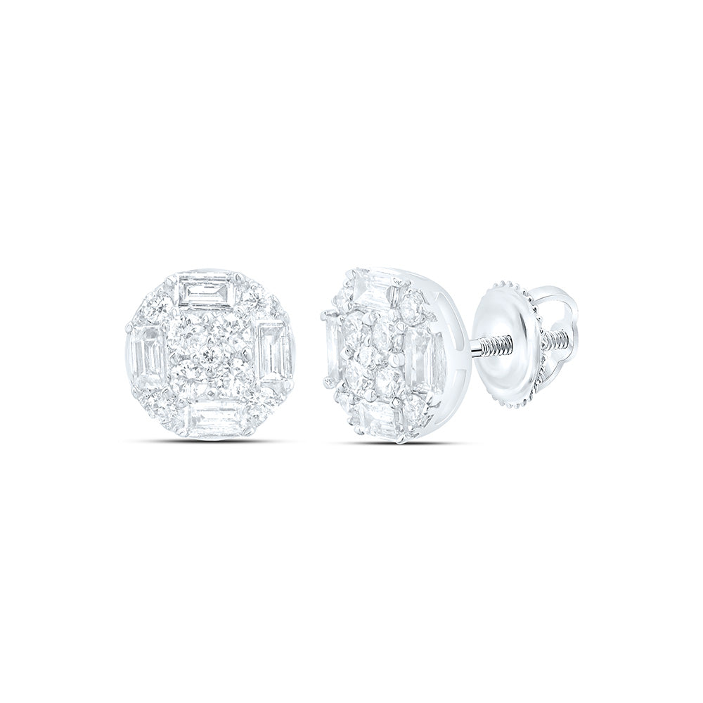 14k Gold 1/4 CTW-Natural Diamond Fashion Round Earring