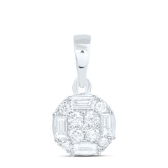 14k Gold 1/3 CTW-Natural Diamond Fashion Round Pendant