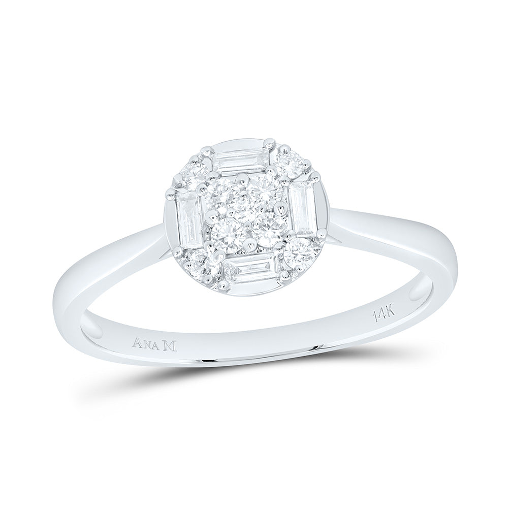 14k Gold 1/4 CTW-Natural Diamond Fashion Round Ring