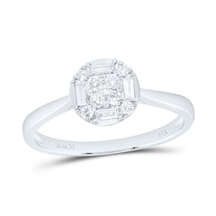 14k Gold 1/4 CTW-Natural Diamond Fashion Round Ring