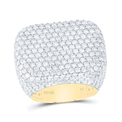 10k Gold 8 5/8 CTW-Natural Diamond Mens Ring