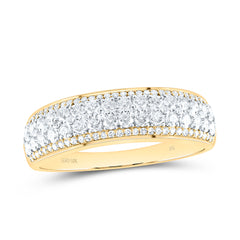 10k Gold 1 1/3 CTW-Natural Diamond Mens Band