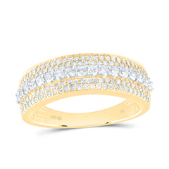10k Gold 1 CTW-Natural Diamond Mens Band