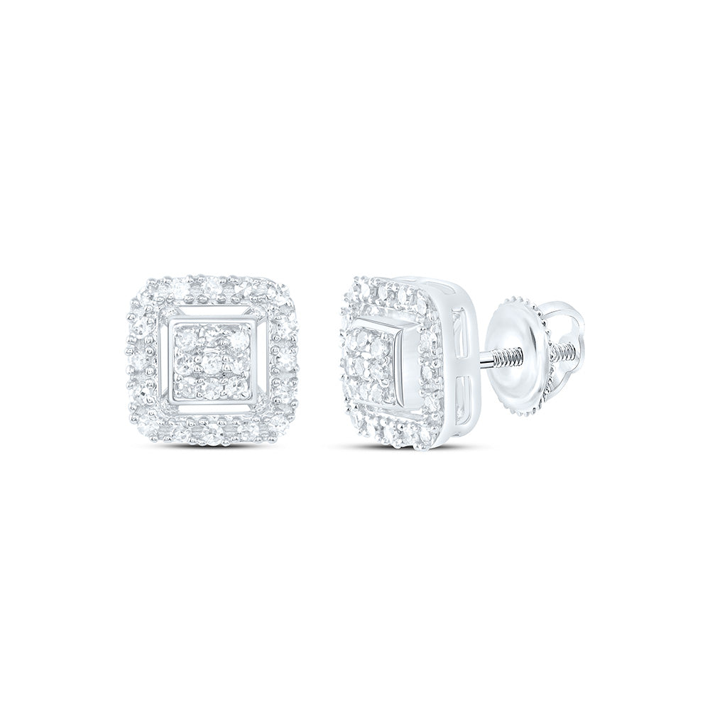 Sterling Silver 1/6 CTW-Natural Diamond Gift Ascher Earring
