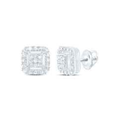 Sterling Silver 1/6 CTW-Natural Diamond Gift Ascher Earring