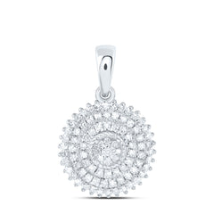 10k Gold 1/3 CTW-Natural Diamond Fashion Round Pendant