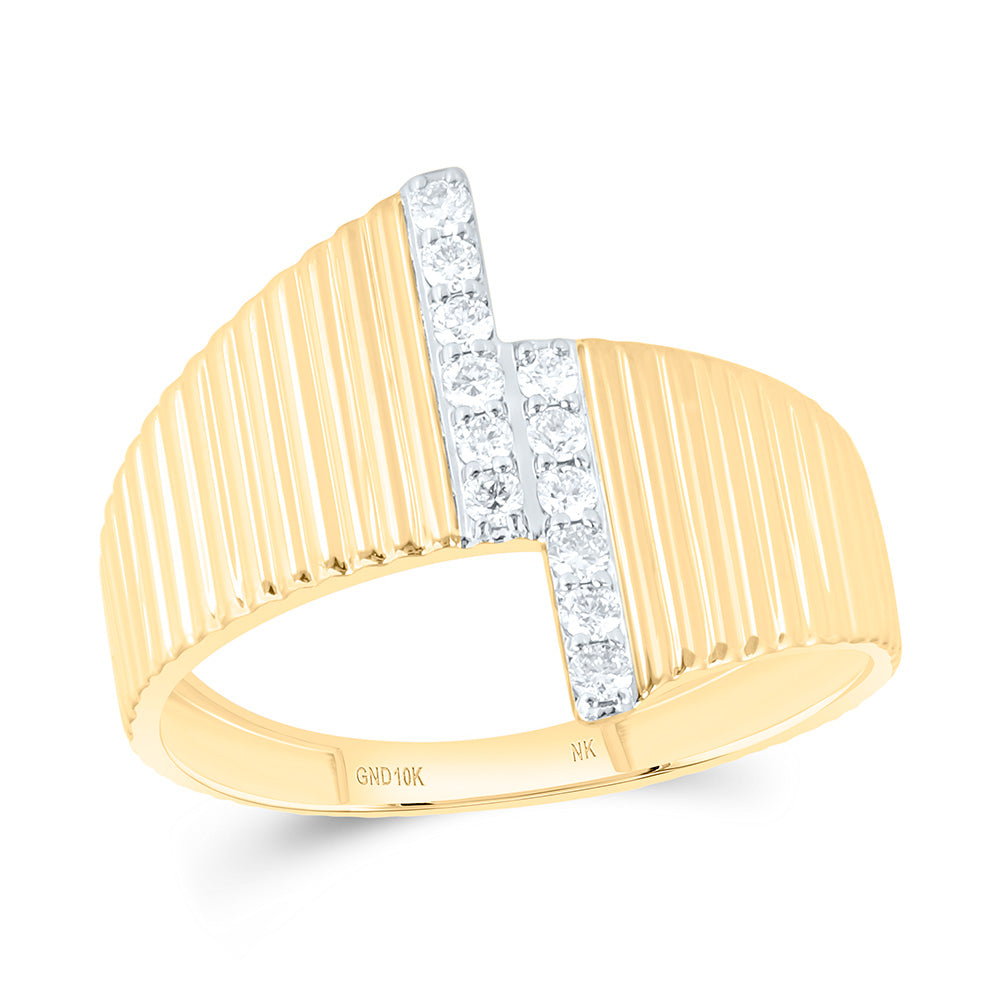 10k Gold 1/6 CTW-Natural Diamond Fashion Ring