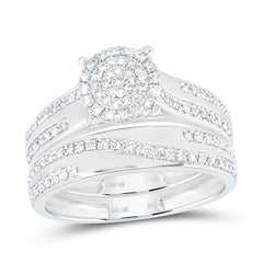 10k Gold 1/2 CTW-Natural Diamond Fashion Round Trio Set