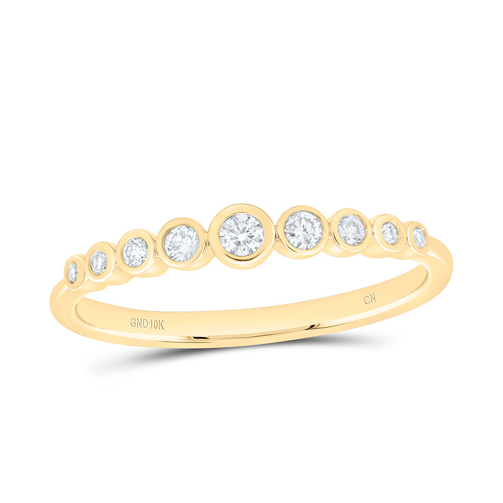 10k Gold 1/6 CTW-Natural Diamond Fashion Band