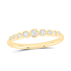 10k Gold 1/6 CTW-Natural Diamond Fashion Band