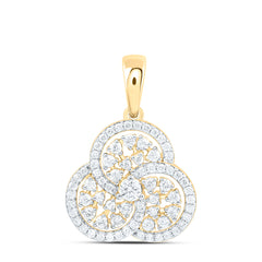 10k Gold 5/8 CTW-Natural Diamond Fashion Trinity Pendant
