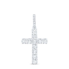 14k Gold 1/2 CTW-Natural Diamond Fashion Cross Pendant