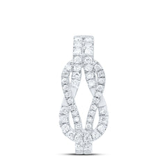 10k Gold 1/6 CTW-Natural Diamond Fashion Heracle Knot Pendant
