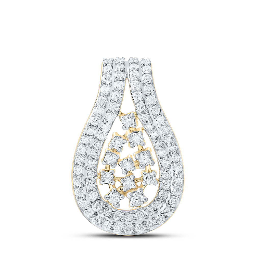 10k Gold 1/4 CTW-Natural Diamond Fashion Pendant