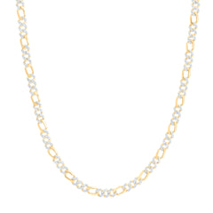 10k Gold 2 1/3 CTW-Natural Diamond Cuban Li Mens Chain (20 Inch )