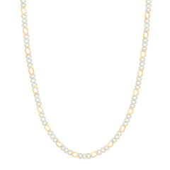 10k Gold 2 1/2 CTW-Natural Diamond Cuban Li Mens Chain (22 Inch )