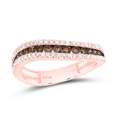 10k Gold 1/2 CTW-Natural Diamond Cognac Natural Gift Ring