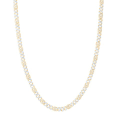 10k Gold 4 5/8 CTW-Natural Diamond Cuban Li Mens Chain (22 Inch )