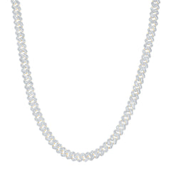 10k Gold 12 1/4 CTW-Natural Diamond Cuban Mens Chain (20 Inch )