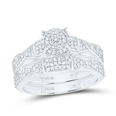 10k Gold 7/8 CTW-Natural Diamond Fashion Round Trio Set