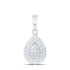 10k Gold 1/5 CTW-Natural Diamond Fashion Pear Pendant