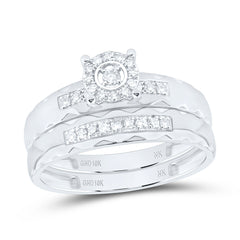 10k Gold 1/4 CTW-Natural Diamond Fashion Round Trio Set