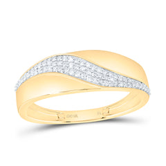 10k Gold 1/4 CTW-Natural Diamond Mens Band