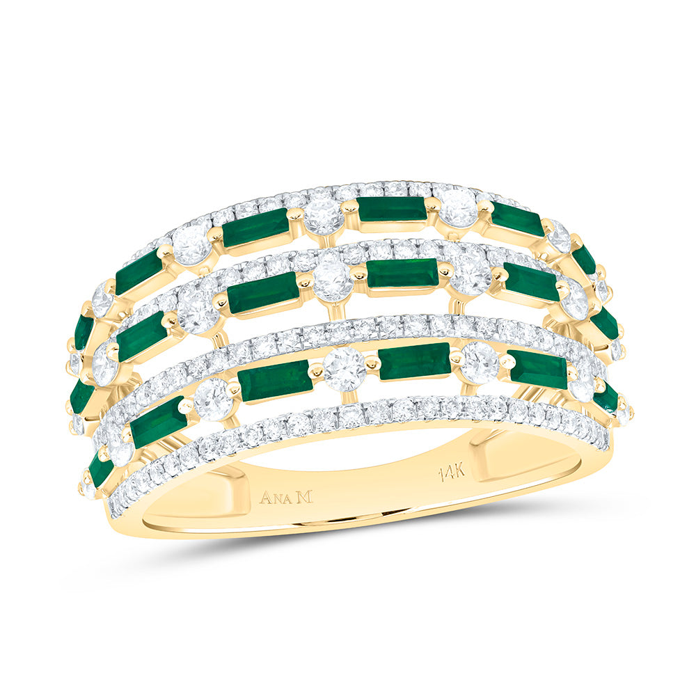 14k Gold 7/8 CTW-Natural Diamond 7/8 Ct-Bag-Em Natural Gemstone Ring