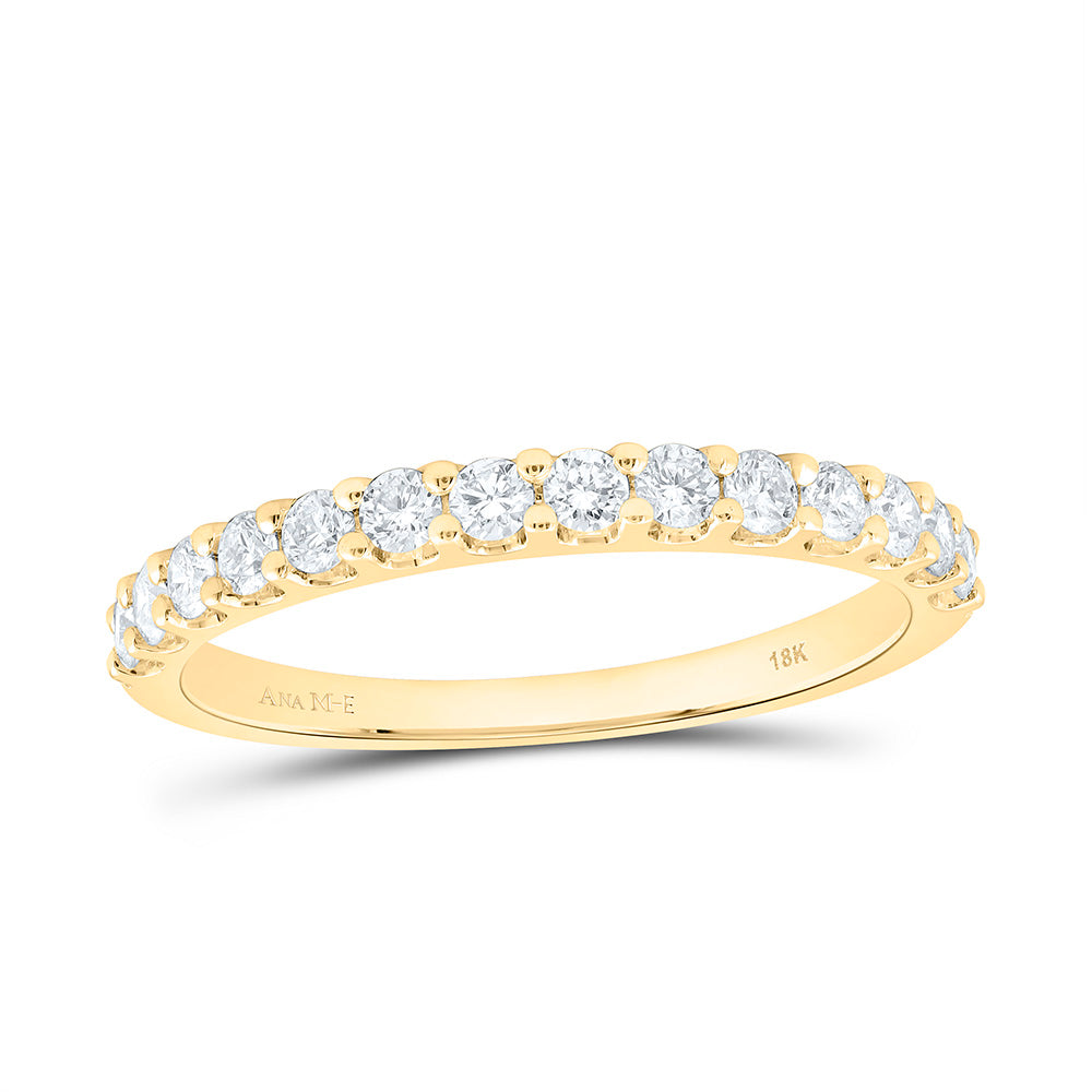 18k Gold 1/2 CTW-Natural Diamond Elite Fashion Ladies Band