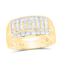 10k Gold 7/8 CTW-Natural Diamond Mens Ring