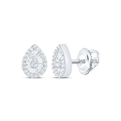 10k Gold 1/3 CTW-Natural Diamond Fashion Pear Earring