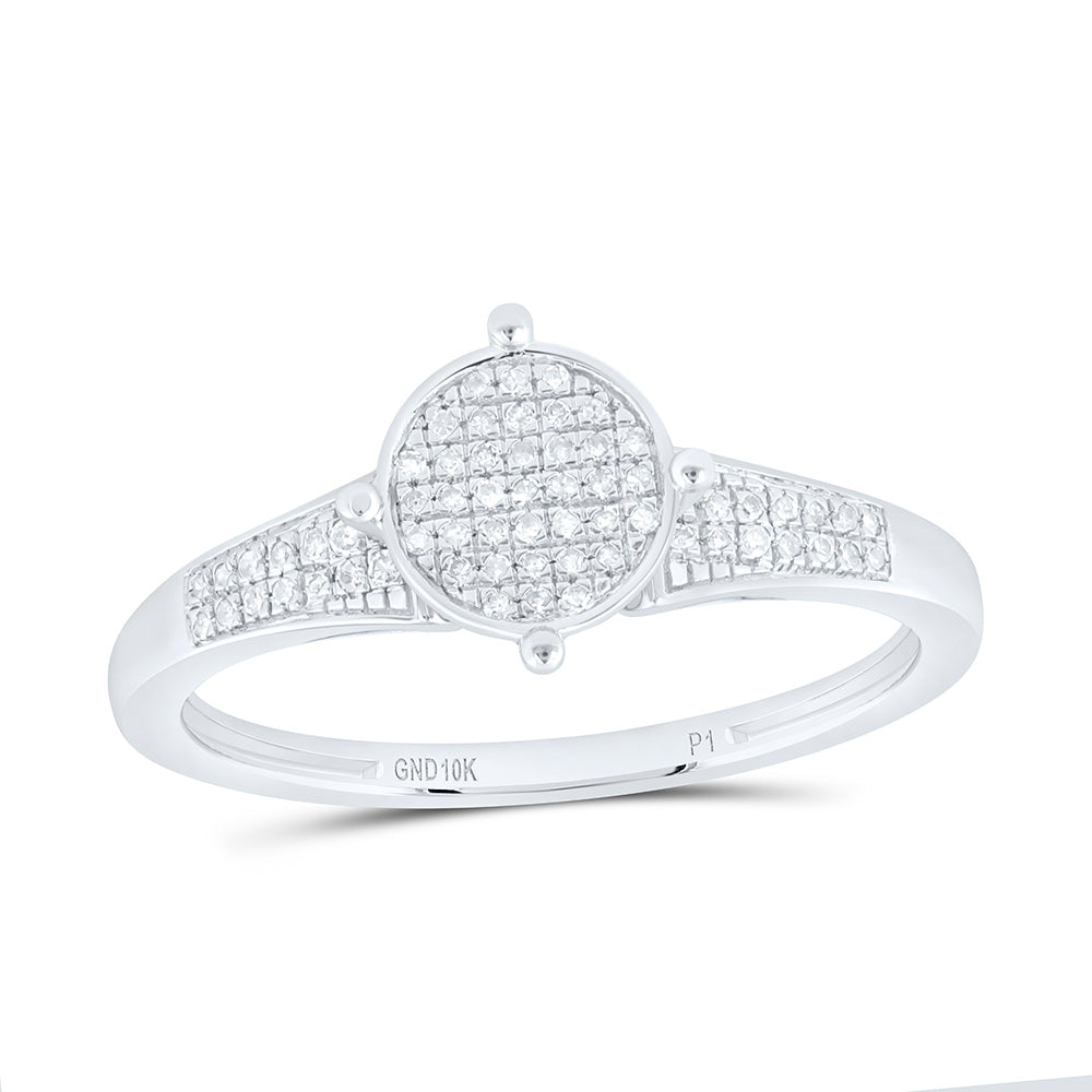 10k Gold 1/8 CTW-Natural Diamond Gift Round Ring