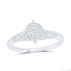 10k Gold 1/8 CTW-Natural Diamond Gift Round Ring