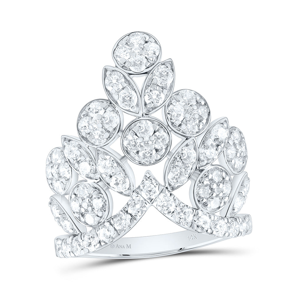 14k Gold 1 7/8 CTW-Natural Diamond Fashion Ring