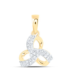 10k Gold 1/8 CTW-Natural Diamond Fashion Pendant