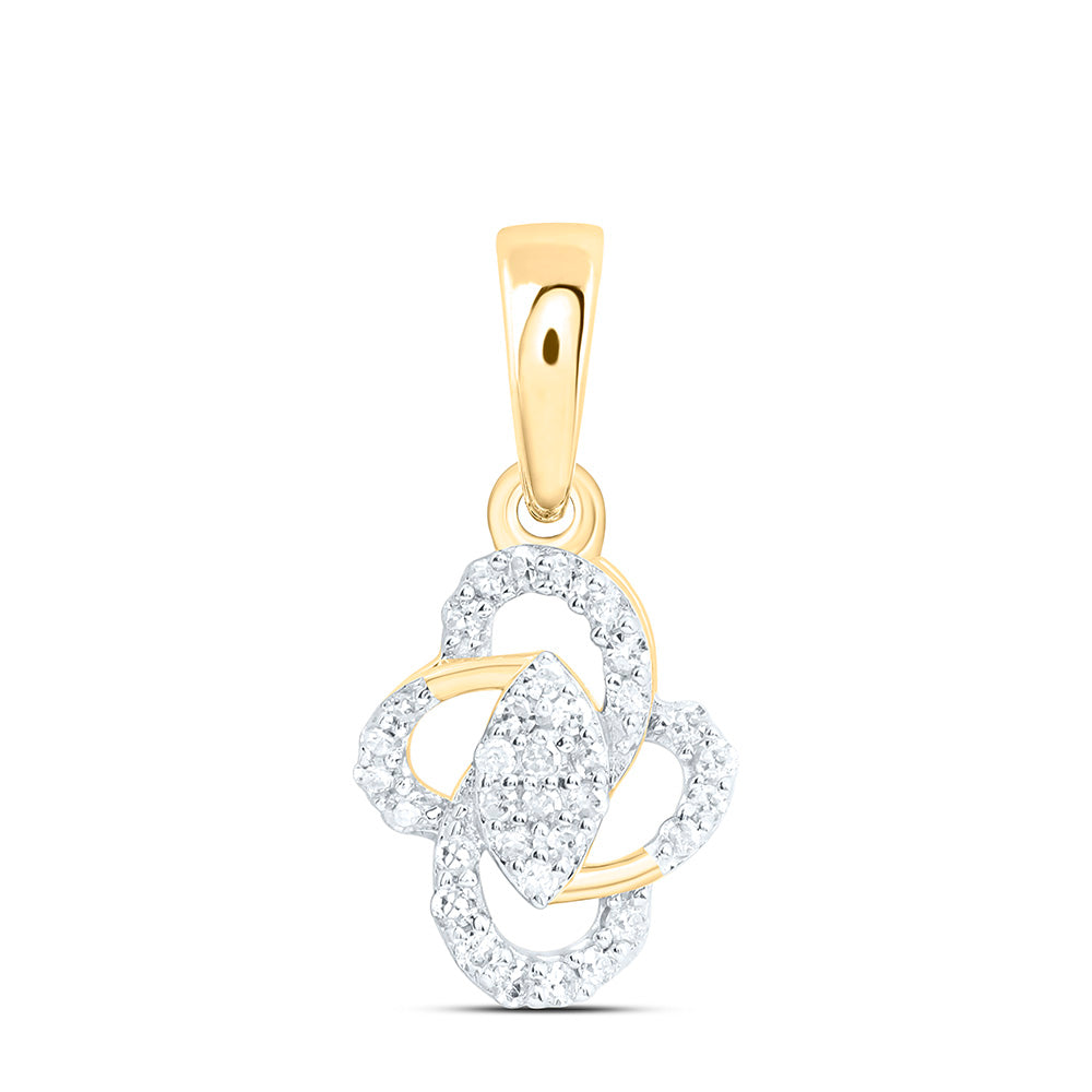 Sterling Silver 1/8 CTW-Natural Diamond Gift Pendant
