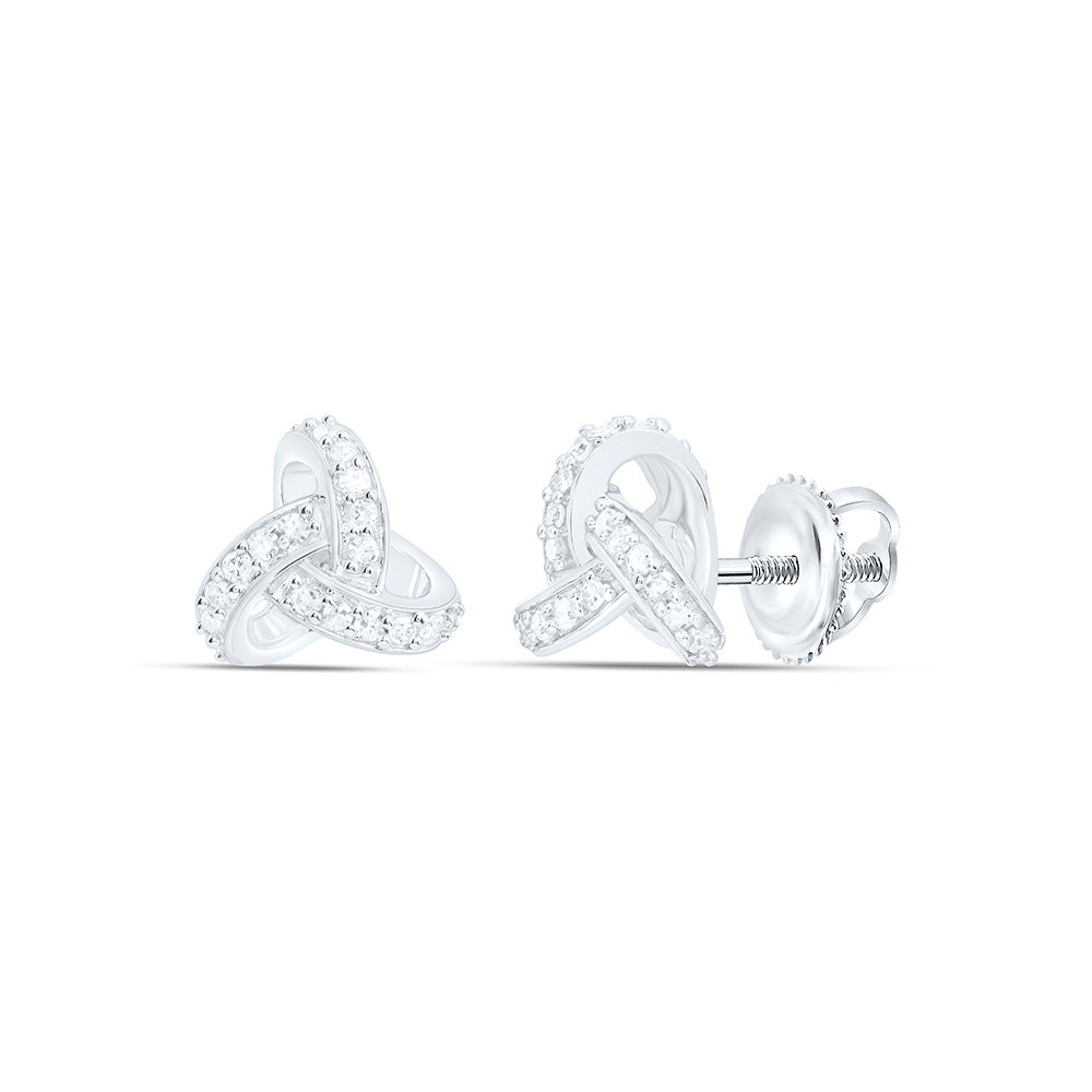 Sterling Silver 1/5 CTW-Natural Diamond Gift Earring