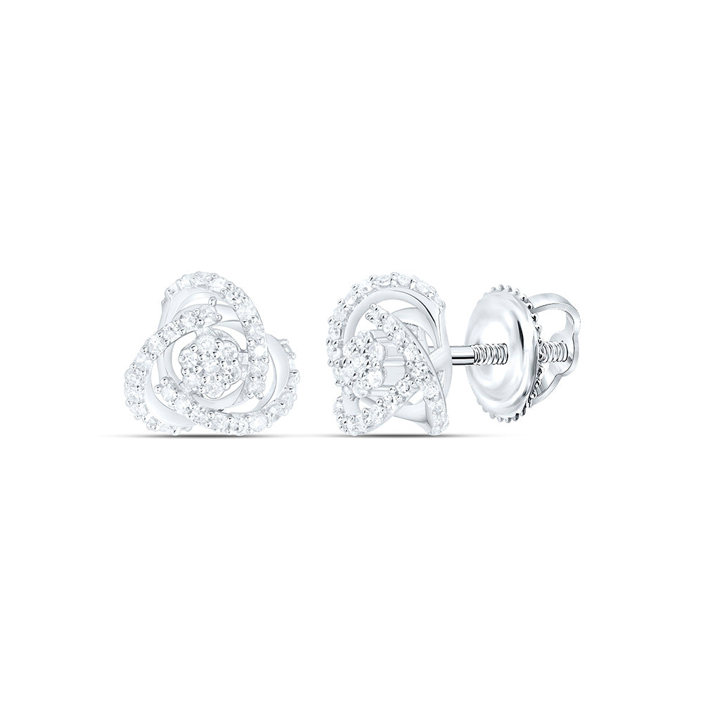 Sterling Silver 1/4 CTW-Natural Diamond Gift Earring