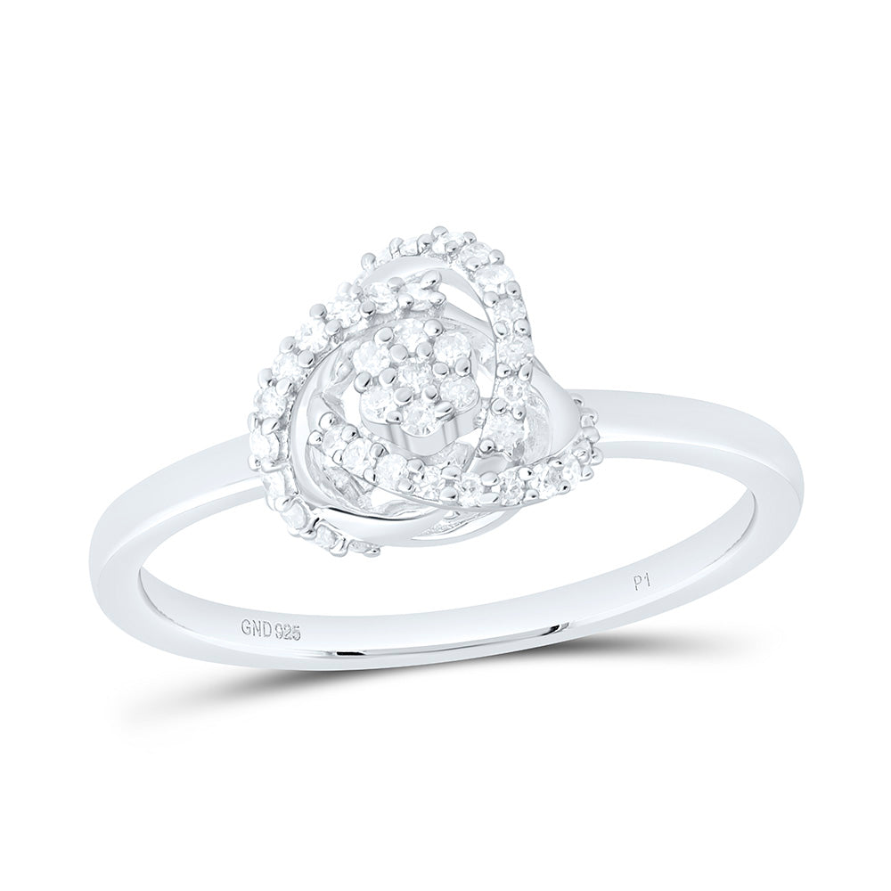 Sterling Silver 1/5 CTW-Natural Diamond Gift Ring
