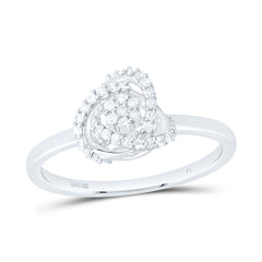 Sterling Silver 1/5 CTW-Natural Diamond Gift Ring