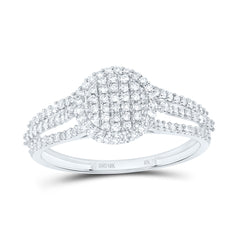 10k Gold 3/8 CTW-Natural Diamond Fashion Round Ring
