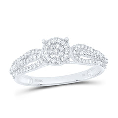 10k Gold 1/3 CTW-Natural Diamond Fashion Round Ring