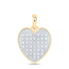 Sterling Silver 1/10 CTW-Natural Diamond Gift Heart Pendant