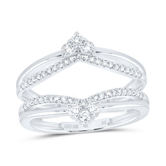 10k Gold 1/3 CTW-Natural Diamond Insert Enhancer Ring