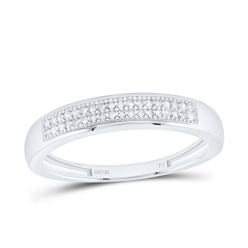 10k Gold 1/12 CTW-Natural Diamond Gift Micro-Pave Band