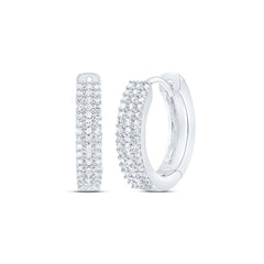 10k Gold 1/5 CTW-Natural Diamond Gift Hoop Earring